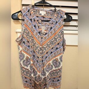 J Jill tunic print tank M petite